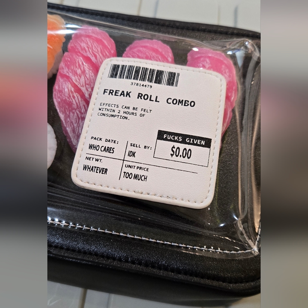 [SOLD] Dolls Kill Current Mood Freak Roll Sushi Combo Crossbody Purse - Picture 9 of 11